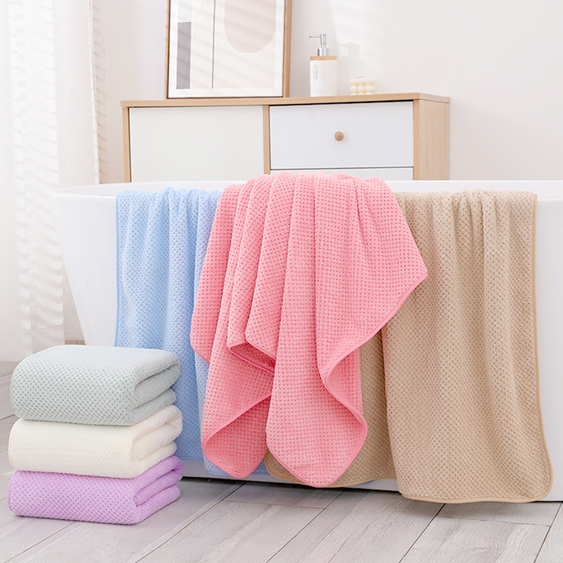 coral soft quick dry bath towel for home use