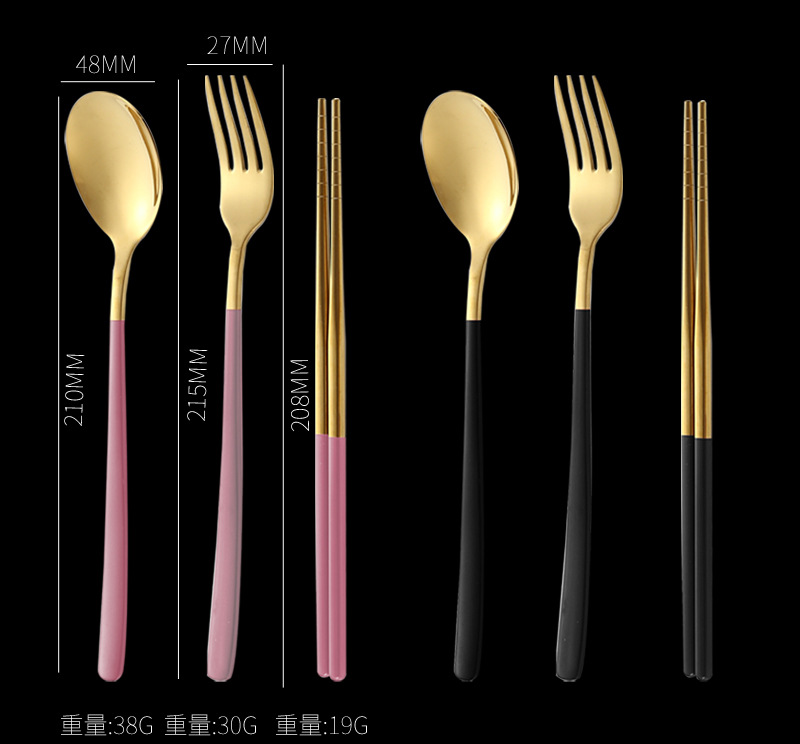 便携餐具三件套