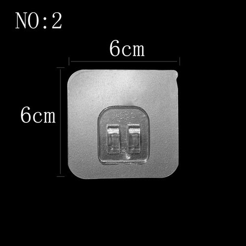 Strong seamless adhesive letter buckle buckle wall bathroom kitchen transparent buckle hook bathroom supplies hanging rack
