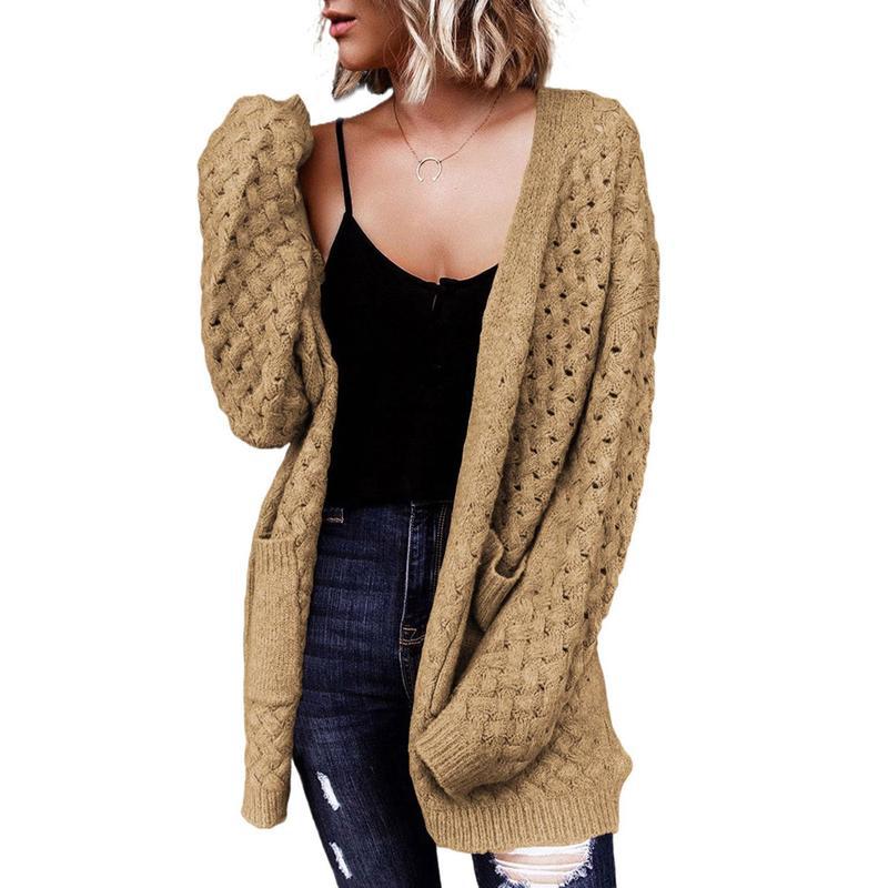 2025 nuevo cabello transfronterizo de moda casual de mujer cardigan de manga larga camisa de fondo grueso cabello transfronterizo
