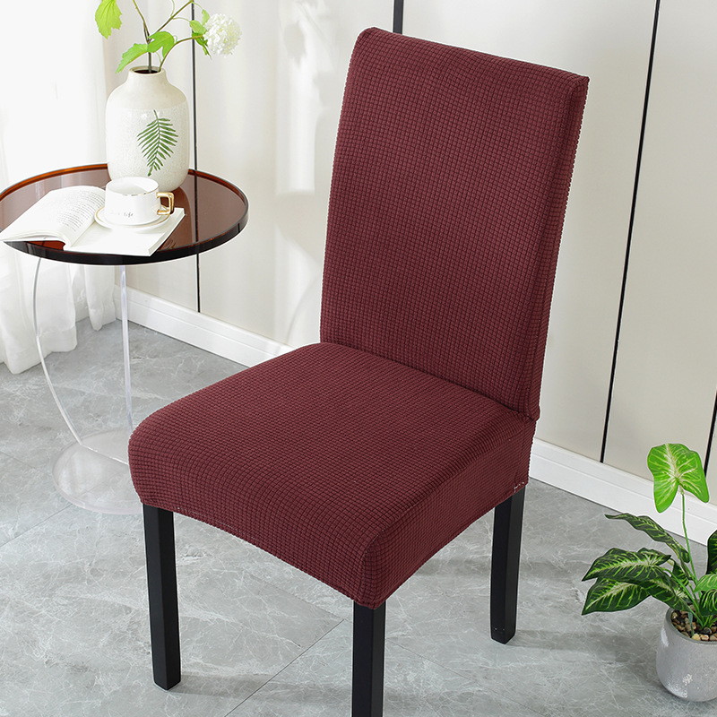 cubierta de silla, asiento de mesa de comedor, cubierta de silla de hotel, cojín de respaldo integrado, elástico universal, cubierta de taburete doméstico simple