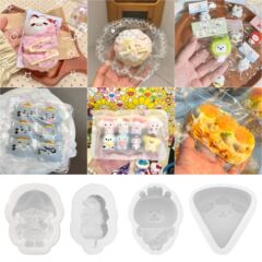 捏捏模具卡通潮玩公仔解压捏捏乐diy石膏蜡烛手工皂硅胶模具