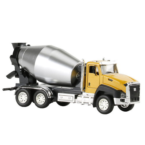Children's engineering vehicle toy set alloy pull-back garbage mixer truck excavator car model boy toy