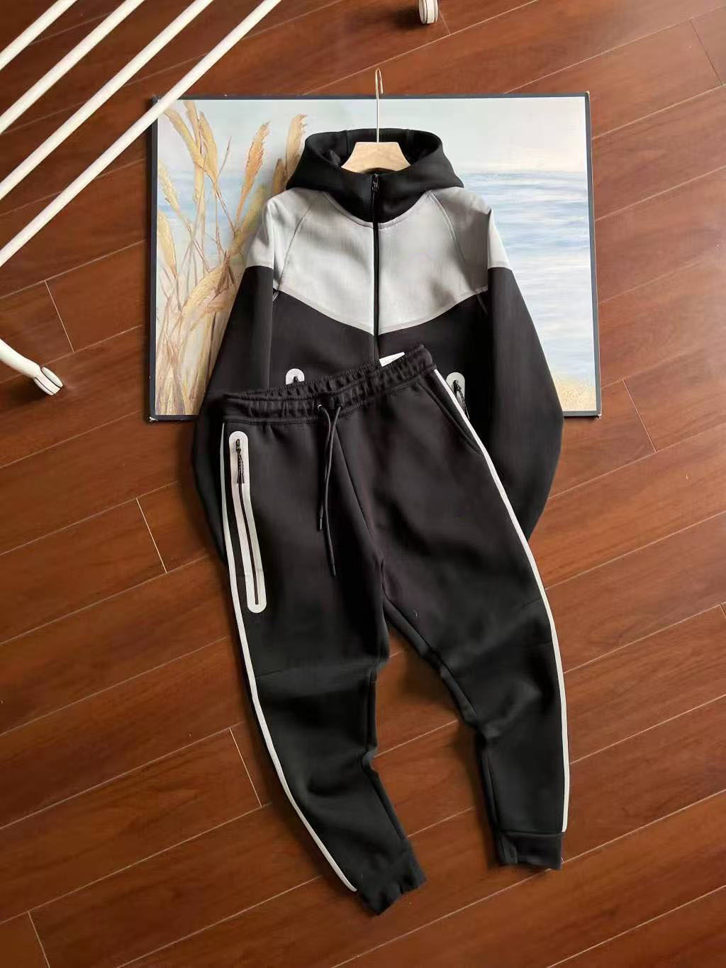 24SS Air Layer Cotton Quarter Shorts Conjuntos deportivos de algodón con capa de aire de pegamento reflectante