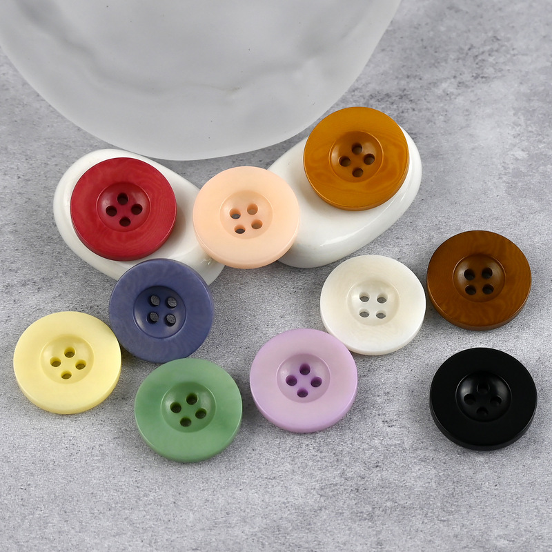 In-Stock Taro Purple Lemon Yellow Wide-Edge Classic Fruit Button Shirt Vest Clothing Button Sweater Coat Children's Clothing Button