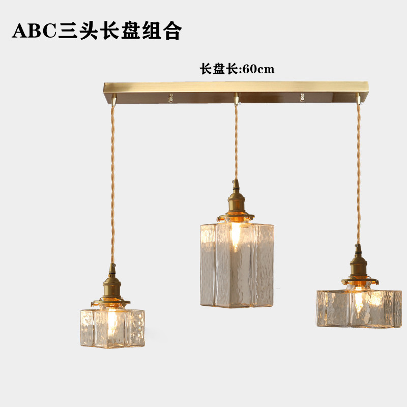 lámpara de comedor de lujo de vidrio medieval lámpara de cama de estilo japonés retro lámpara de comedor comercial lámpara de vivienda