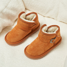 儿童雪地靴经典款2023冬季新款女童棉鞋加绒加厚男童短靴冬鞋子