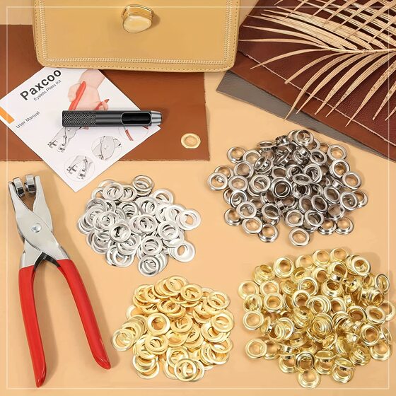 Cross-border special for new 12mm metal ring pneumatic eye pliers Grommets plier all kinds of suit