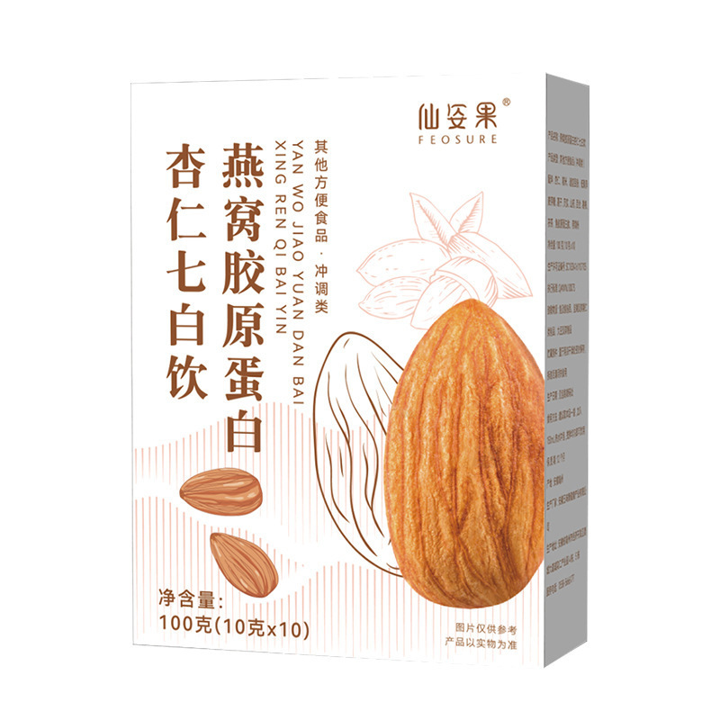 Xianzige Fruit Almond Seven White Drink Ready-Made Meal Replacement Powder Boxed Bird's Nest Collagen Seven White Drink One Piece Drop Shipping Xianzige Fruit Almond Seven White Drink Ready-Made Meal Replacement Powder Boxed Bird's Nest Collagen Seven White Drink One Piece Drop Shipping