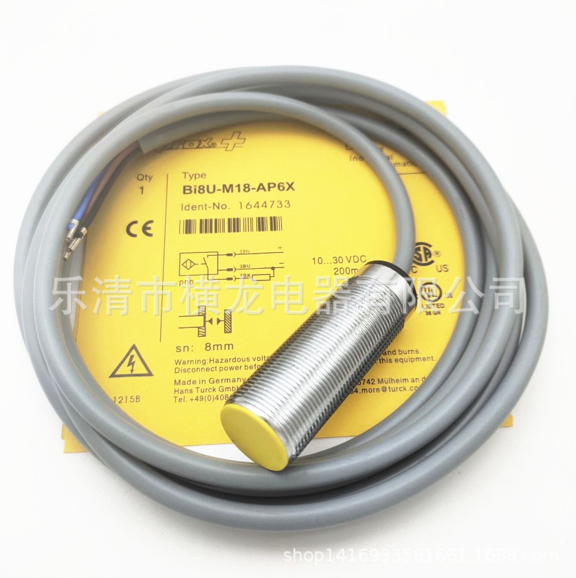 全新电感式接近开关BI5-M18-AD6X金属感应传感器