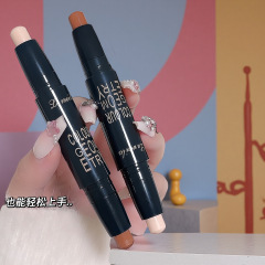ラメラ 絶妙な小顔Vライン ダブルヘッド ハイライター＆シャドウ スティック 顔の輪郭を自然に補正し、落ちないメイク