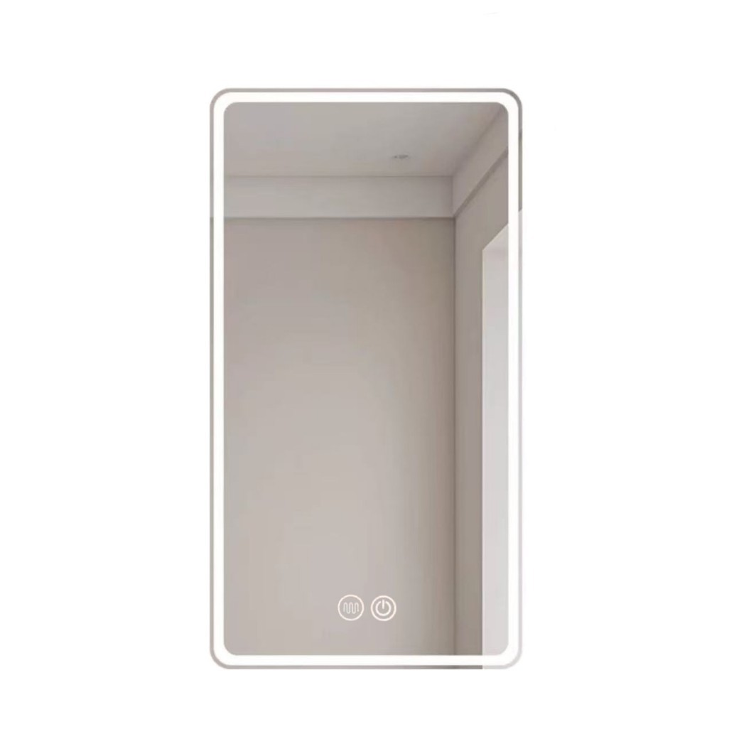 Espejo inteligente multifuncional LED simple y ligero de lujo espejo de baño luminoso pared espejo de maquillaje claro antifiebla espejo de baño