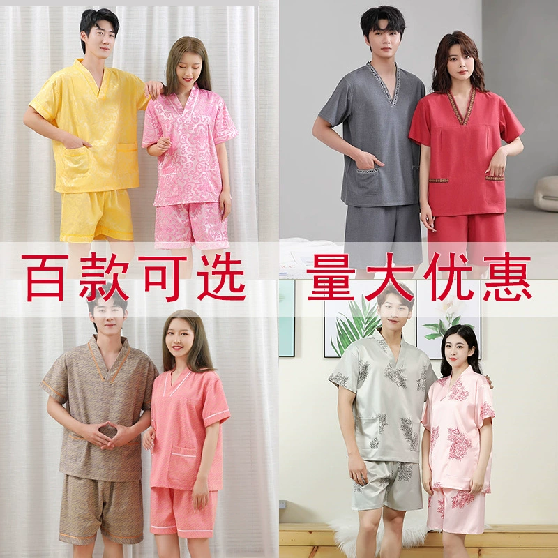 Костюм для паровой бани Gongma, женский большой размер, новинка 2025 года, мужской купальный костюм для сауны, ванночка для ног, массажный центр, купальный костюм из чистого хлопка