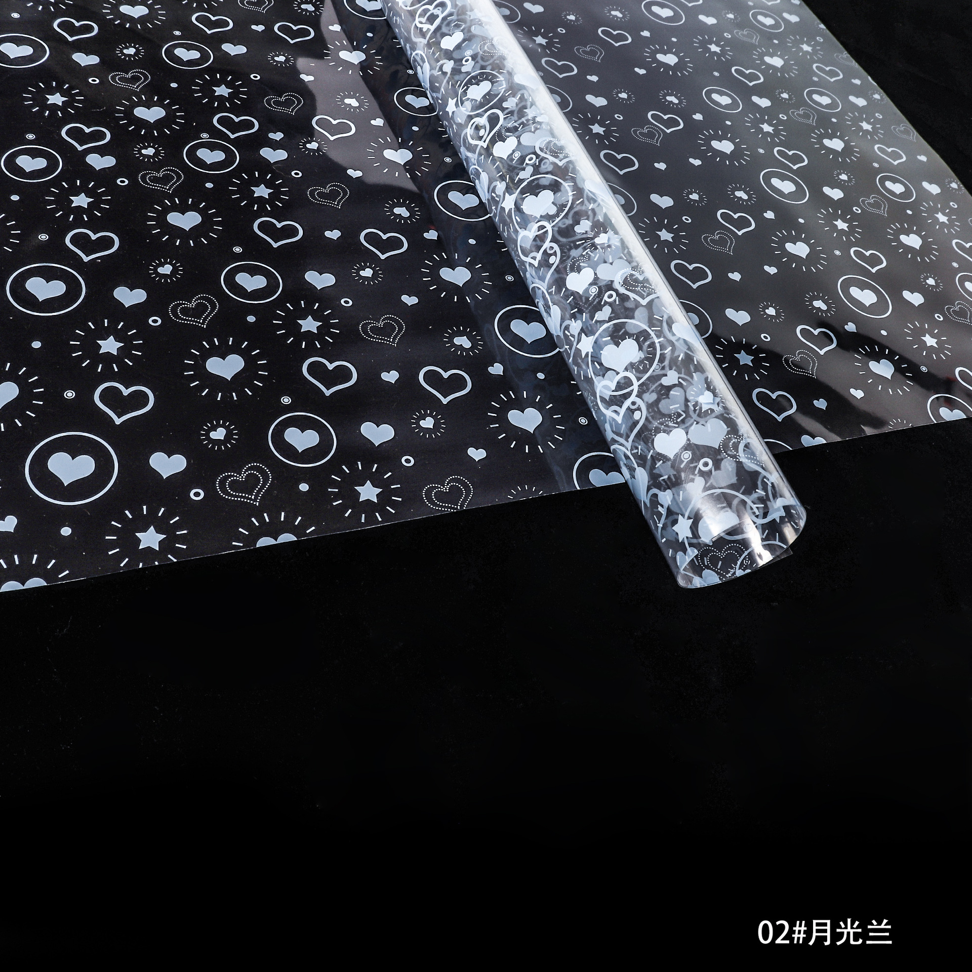 Fábrica de fiestas de flores al por mayor nuevo festival Qixi amor flor de papel de envoltura de flores transparente flores de papel de envoltura de flores regalos floristas