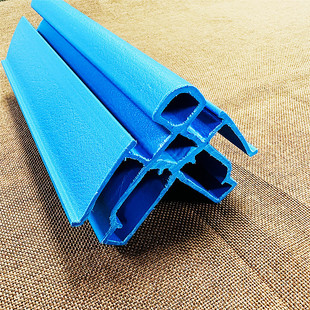Pp Blue Special-Shaped Profile New Environmentally Friendly Pallet Beam Top Beam Building Material Wear-Resistant High Hardness Plastic Extrusion Product