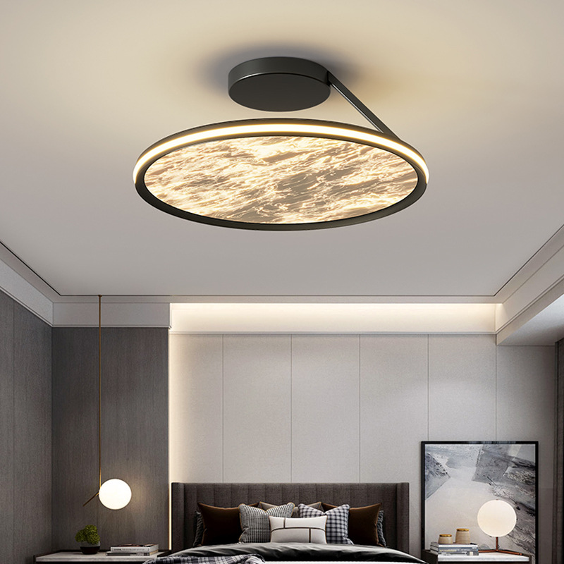 [Selección estricta] lámpara de techo italiana minimalista lujosa ligera de alto nivel de espectro completo protección de ojos redonda nubes alumbrado de estudio