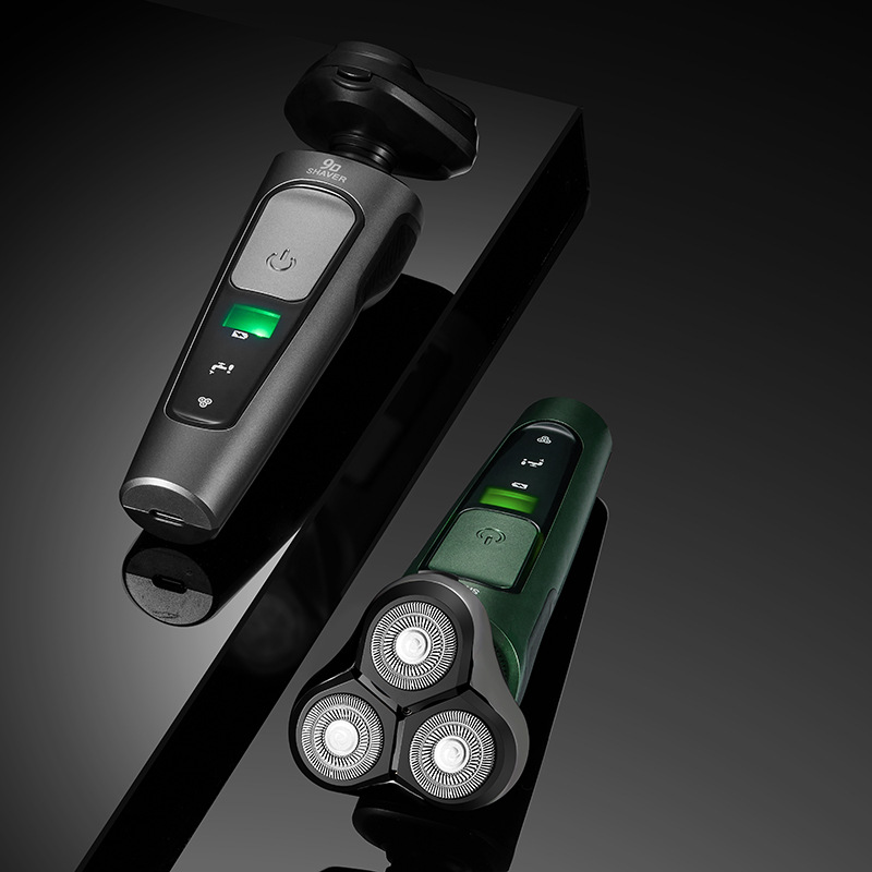 Men's 9D Electric Shaver USB Rechargeable Fully Washable Floating Three Blade Multi Functional Home Appliance Personal Care_voghion.com