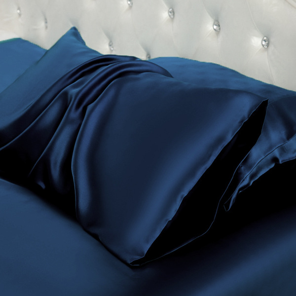 Double-sided silk solid color breathable pillowcase