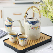 陶瓷水壶冷水壶茶壶凉水壶家用夏大凉开水壶容量手绘装水耐高温