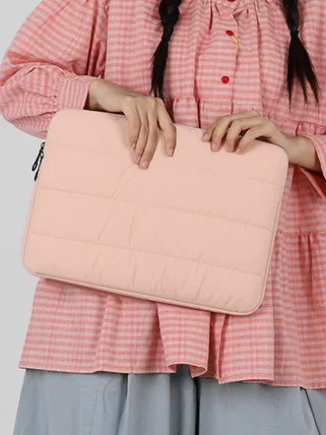 New airbag shockproof quilted lining laptop bag, wear-resistant simple tablet 15inch iPad protective case