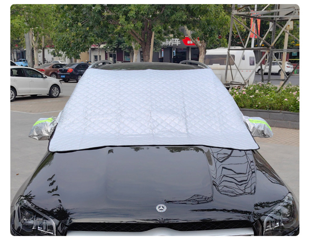 Car half-cover windshield anti-freeze cover, universal thickened car cover for snow protection, frost and snow protection
