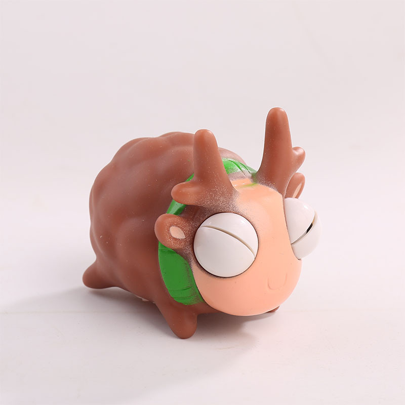 Transfronterizo caliente-venta llamativo gusano vegetal pellizco música descompresión juguete squeeze ojo-soplado creativo ventilación descompresión artefacto fábrica al por mayor