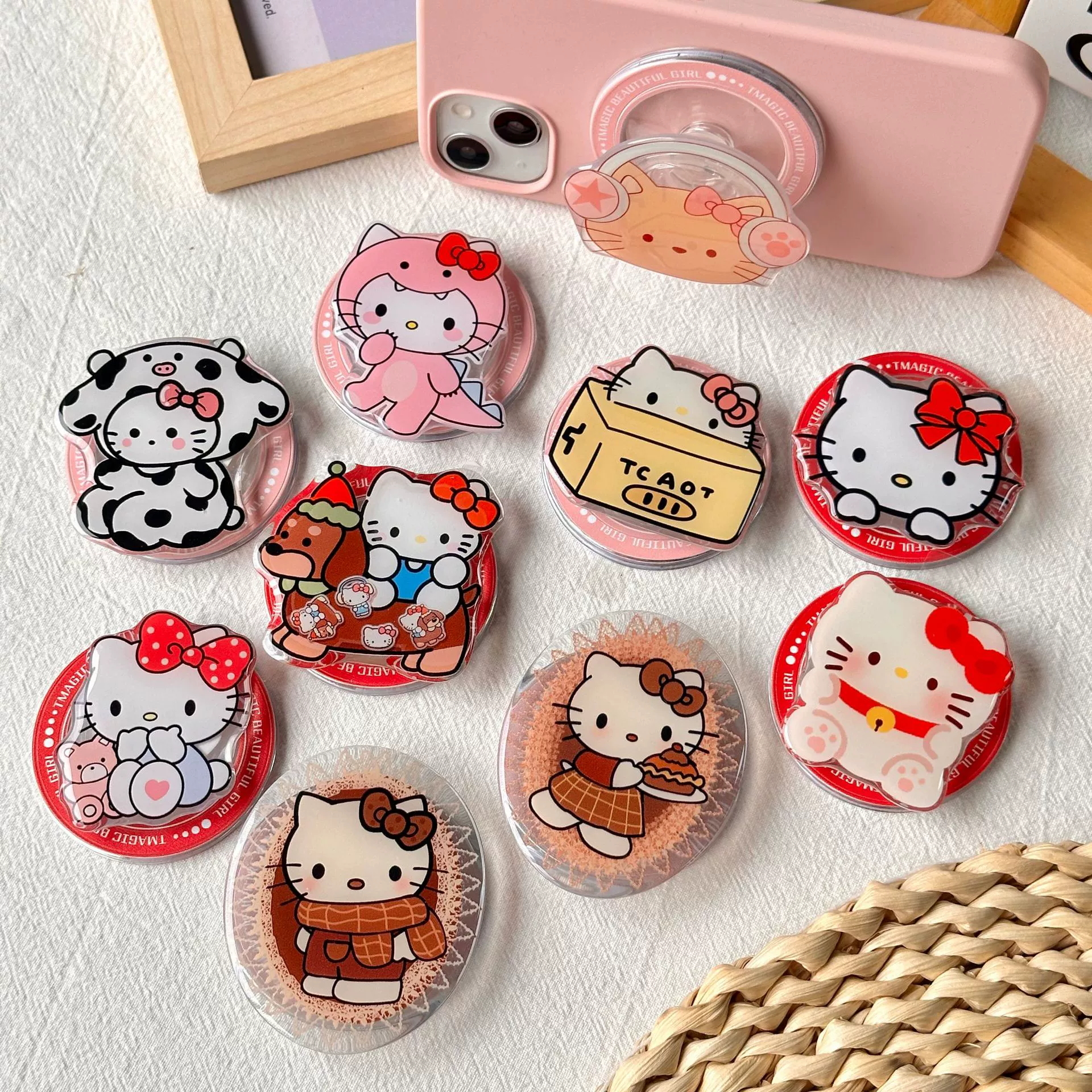 Hello Kitty, мультяшный регулируемый шланг, воздушный мешок, котенок