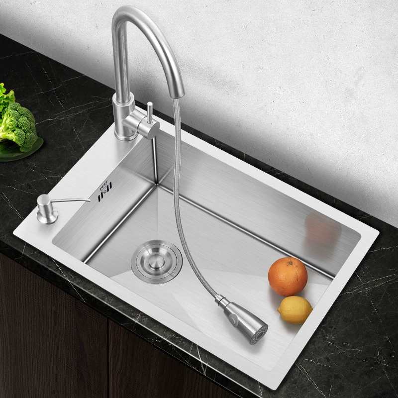 M & Кухонная боковая сборка 304 раковина из нержавеющей стали с одной раковиной для мытья посуды небольшой размер раковина для мытья посуды горизонтальная узкая длинная большая вода