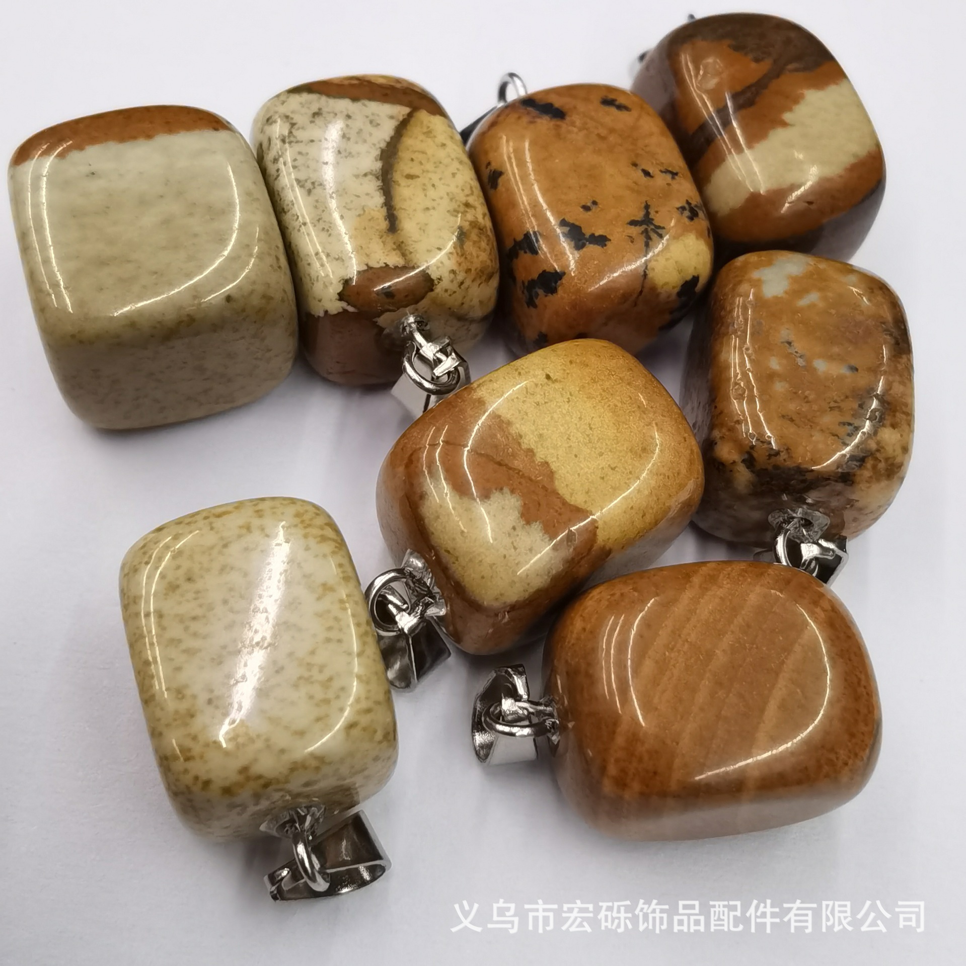 Fábrica directa piedra rodante de cristal de ágata natural irregular irregular colgante amorfo accesorios accesorios accesorios al por mayor