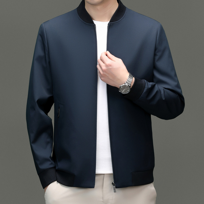 2025 New Spring/Autumn Baseball Collar Men's Jacket, Cadre Outerwear, Authentic Casual Cardigan Top