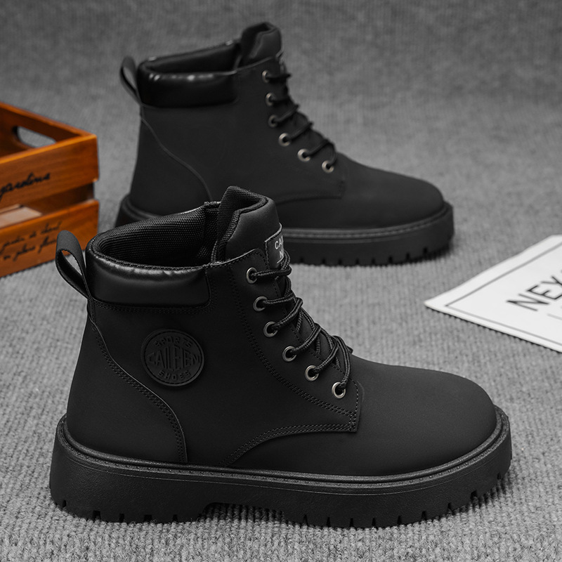 Botas Martin Estilo Retro para Hombre de Microfibra, Transpirable y Antideslizante, para Uso Diario image 8