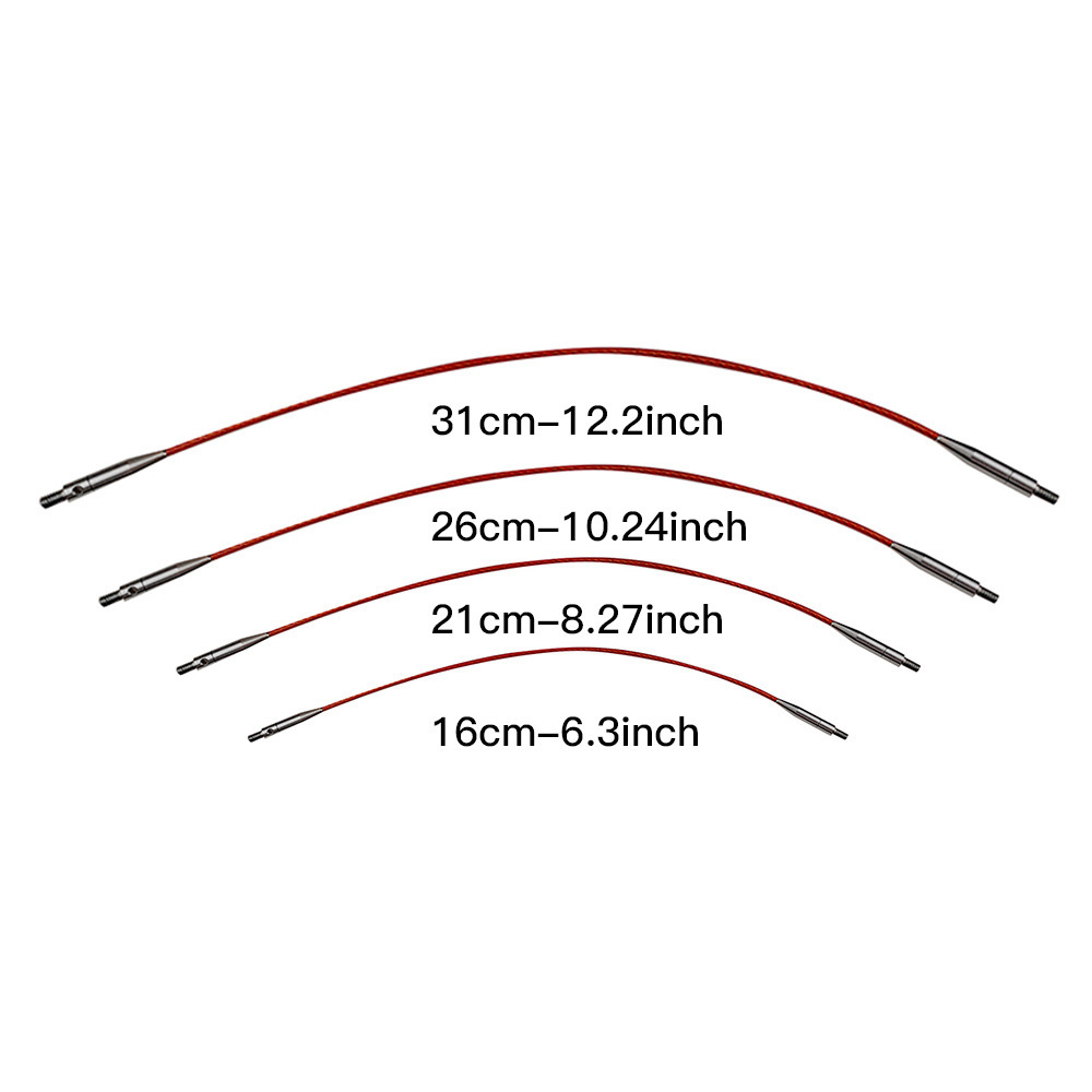 Nueva aguja de lana, aguja de anillo desmontable, alúmina 5.5CM de longitud, aguja de rueda, un conjunto de 9 agujas moradas