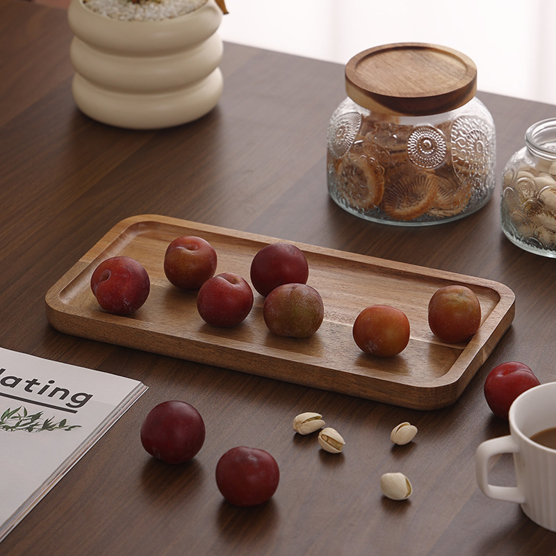 Sichisi wood bread tray kitchen chopping board original wood with handle chopping board household solid wood pizza fruit steak cutting board 