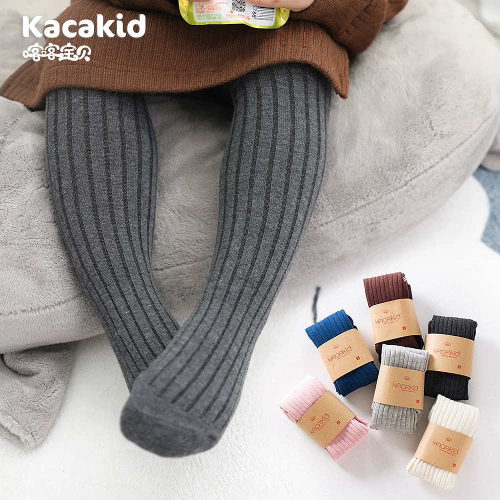 Детские леггинсы, тип А, осенние колготки для девочек, верхняя одежда для девочек, оптом хлопковые носки для малышей из гребенного хлопка.