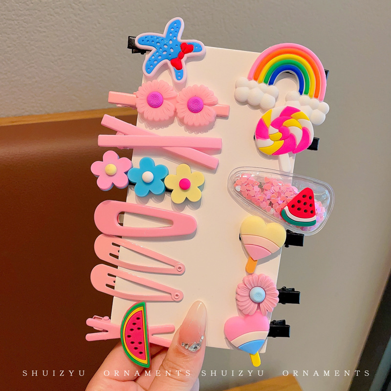 Bebé no duele el pelo del pelo fetal clip de pelo accesorios para el cabello hembra infantil clip de pelo niños horquilla accesorios pequeña princesa bebé tocado