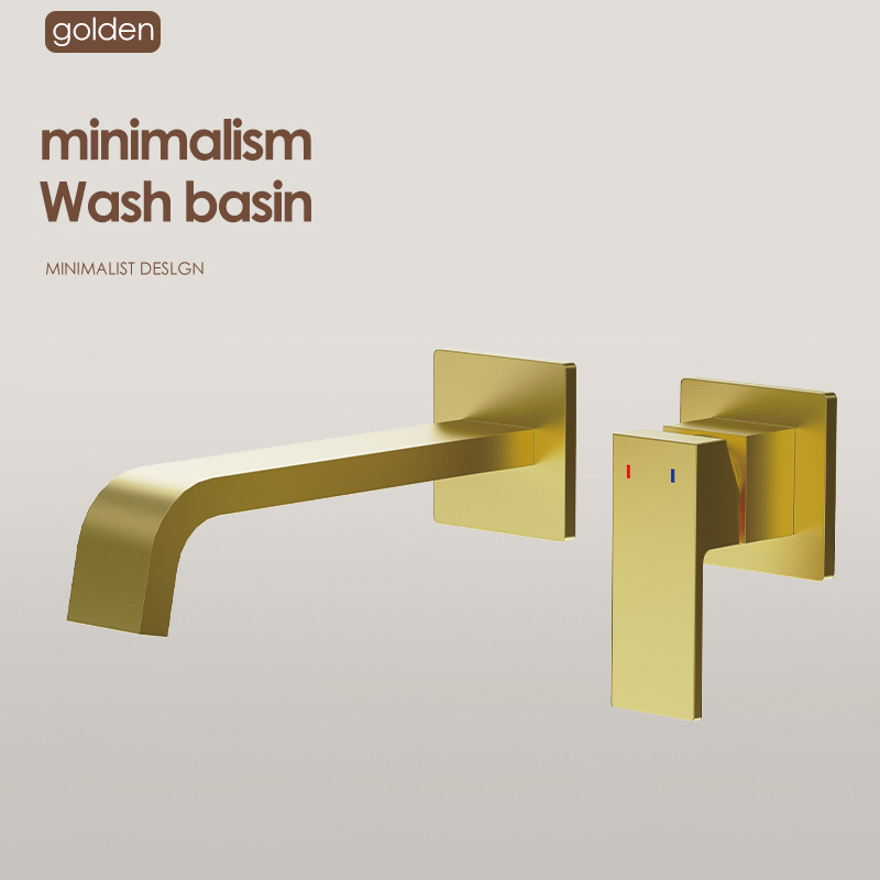 Uno por uno, los grifos en la pared están ocultos con lavabos faciales incrustados, lavabos, lavabos de pared enterrados, lavabos fríos y calientes