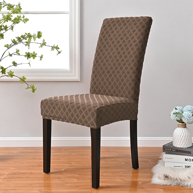 Fabricantes personalizados jacquard diamante elástico todo incluido cubierta de silla cubierta de comedor general cubierta de silla cubierta de comedor transfronteriza cubierta de silla