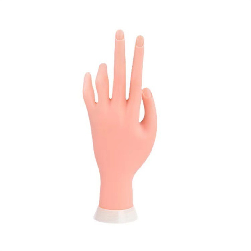 Modelo de mano real, manicura, mano postiga, mano izquierda, actividad de posicionamiento flexible, muestra práctica para principiantes, suministro directo de fábrica de manos