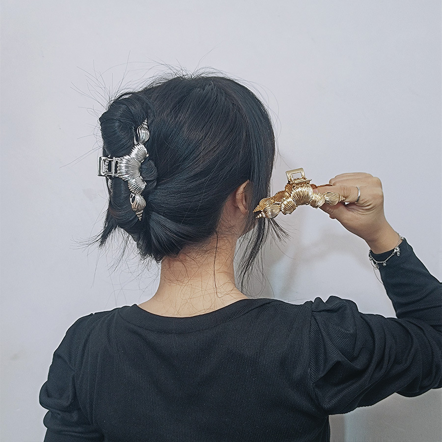 50g Weight Hair Claws Hair Accessories Type 1 Piece Quantity Daily, Street Occasion Zinc alloy Material Conch, Shell Pattern All Seasons Season Women's Gender IG Style Style IG Style Women's Conch Shell Zinc Alloy Hair Claws 14