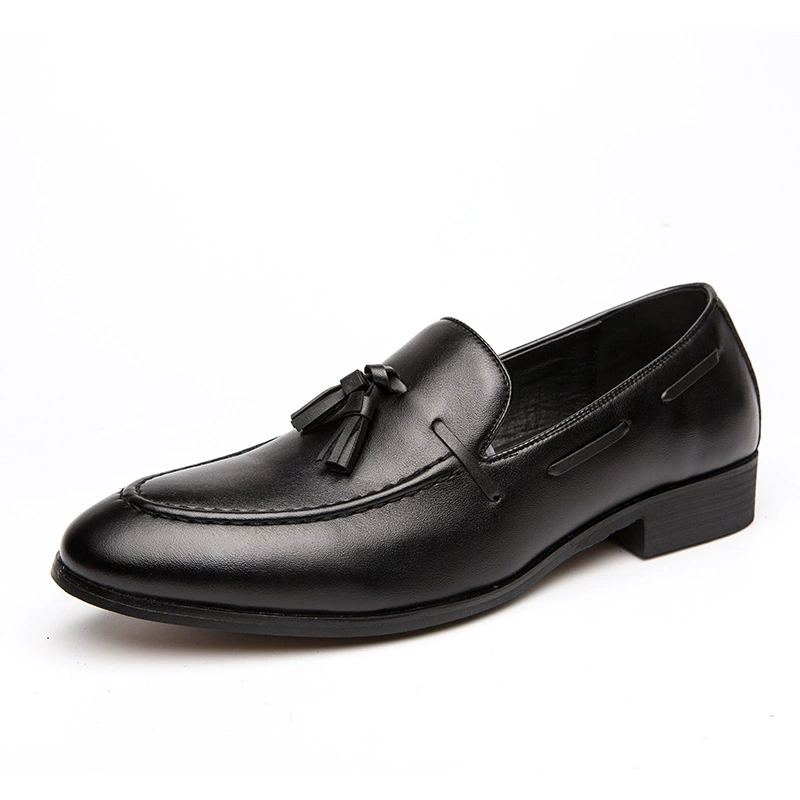 Маленькие кожаные мокасины на Slip-on для мужчин, с острыми носами, трендовый корейский стиль, стилист стиль бизнес формал повседневные туфли