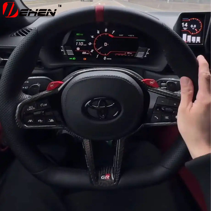 CS Carbon Fiber Steering Wheel Assembly for Toyota SUPRA A90