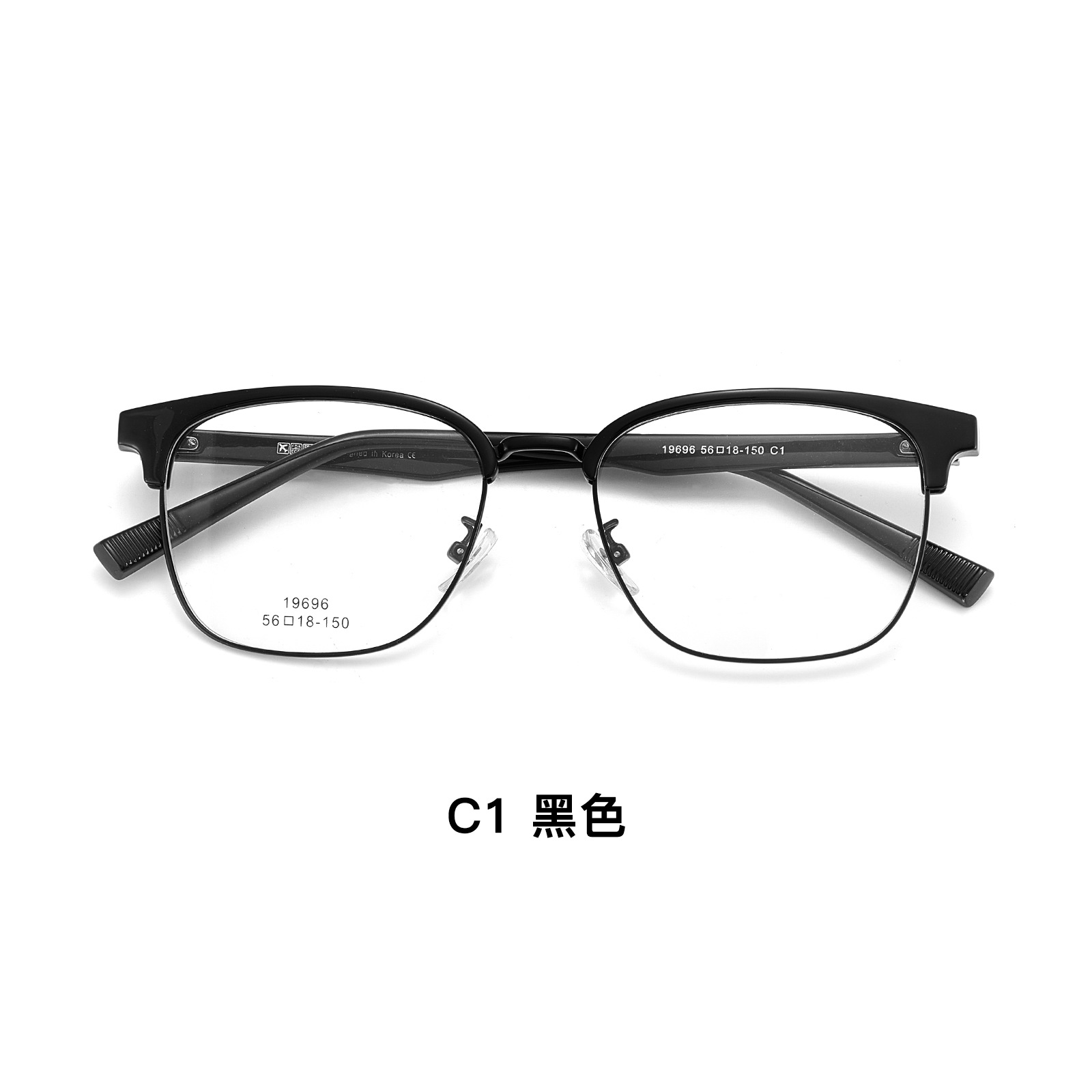 Gran cara hombre temperamento de negocios hombre ceja marco de gafas metálicas marco de gafas TR90 ultra-durazo marco de gafas mayorista con gafas