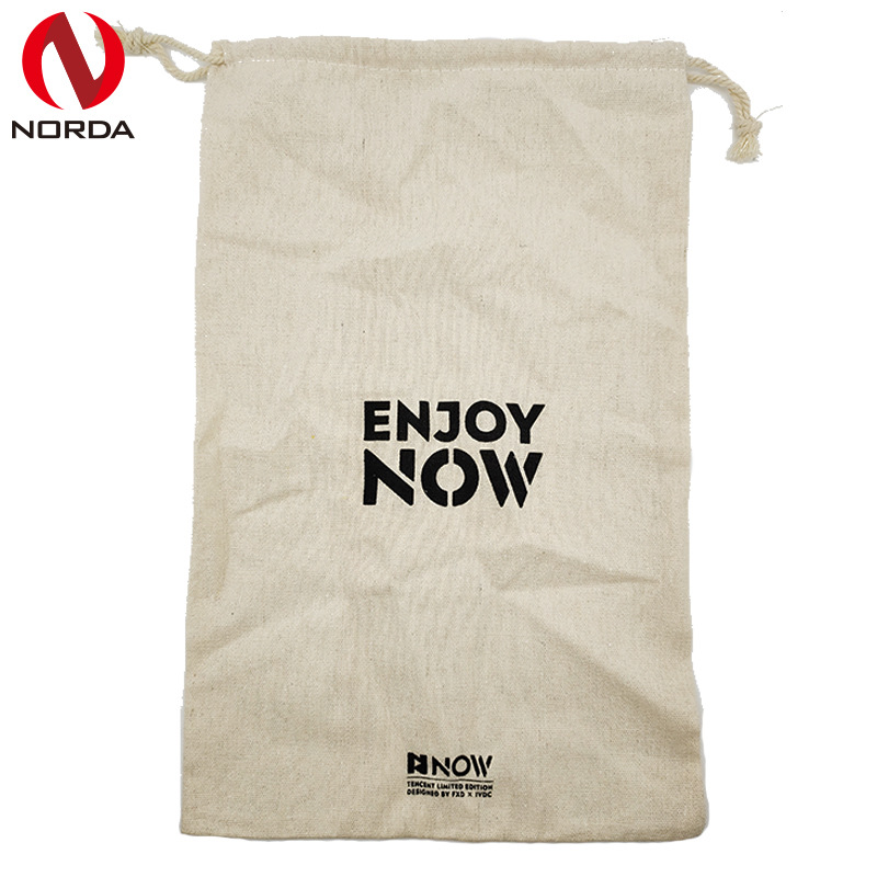 新款广告袋棉布抽绳束口袋印花环保购物袋首饰收纳袋文玩包装袋