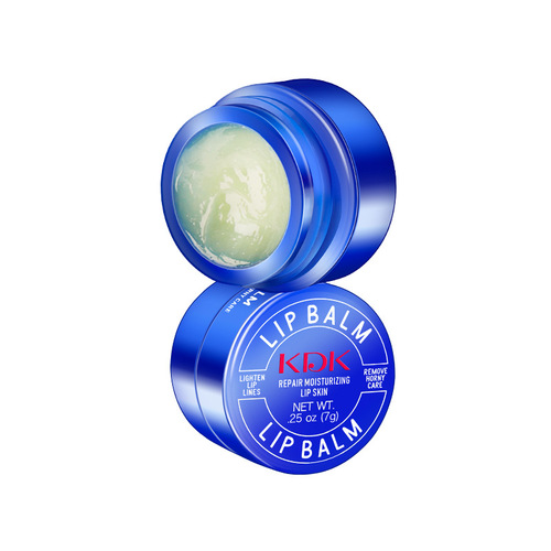 Internet celebrity live broadcast KDK small blue jar hydrating lip balm moisturizing and hydrating transparent colorless lip balm