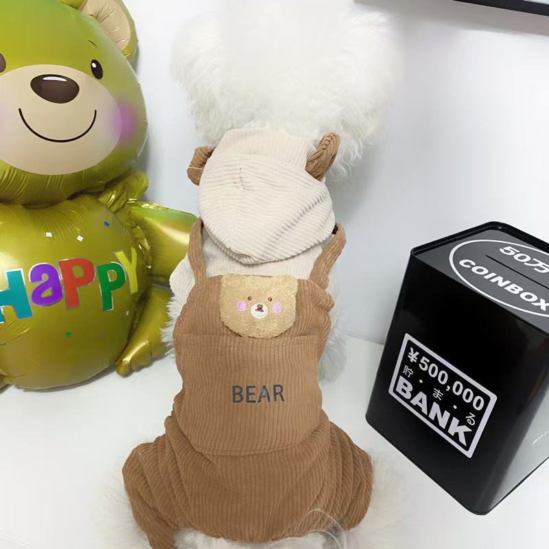 브라운 포켓 코튼 코트