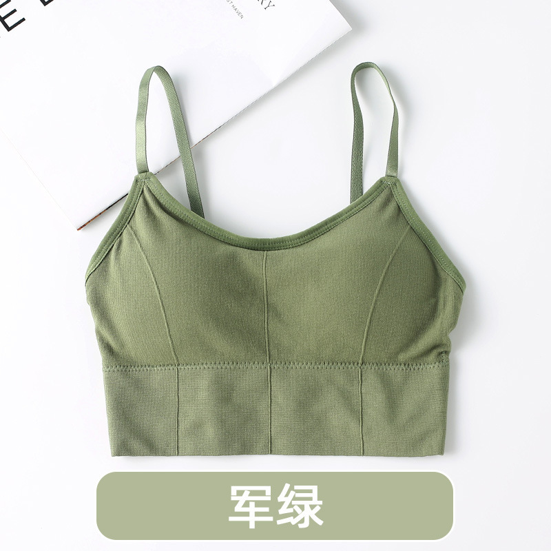 646 celebridad de internet popular grande U belleza espalda camisola almohadilla en el pecho de las mujeres anti-exposición desgaste exterior sujetador tubo superior mujeres