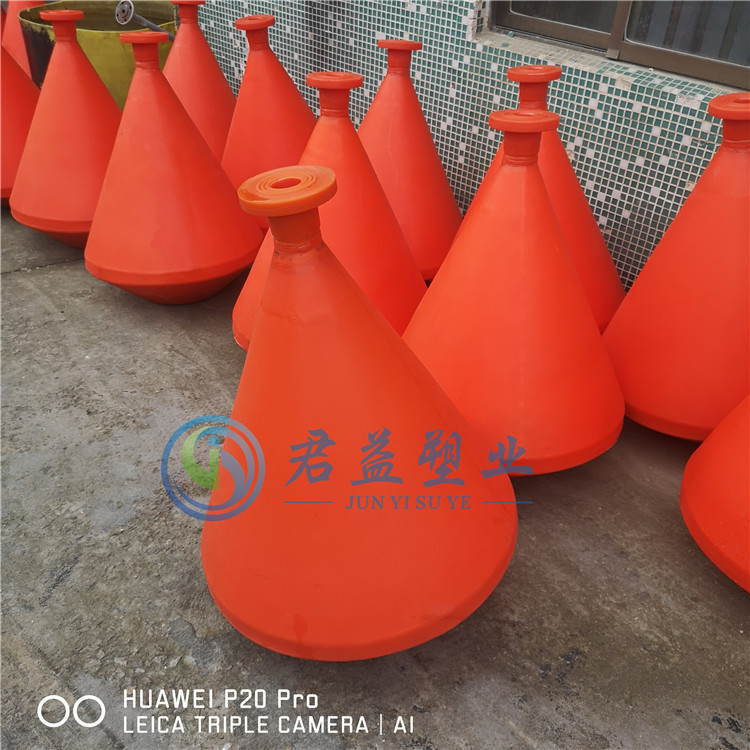圆锥形内河航标 聚乙烯闪光罐形浮标 船只导航禁行左右通航信标