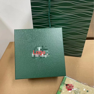 Watch Box Green Laolishi Watch Storage Box Packaging Box Laolijia Leather Packaging Box Full Set Gift Box Gift Bag