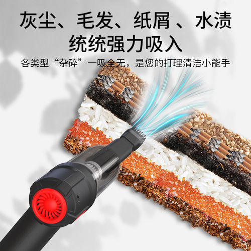 Cross-border car vacuum cleaner handheld dual-purpose vacuum cleaner wireless home high-power blower and suction all-in-one machine for automobile wholesale