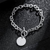 Tide, fashionable bracelet stainless steel hip-hop style suitable for men and women, punk style, with little bears